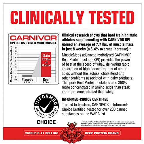 MuscleMeds Carnivor Bioengineered Beef Protein Isolate, Vanilla Caramel, 3.9 Pound MuscleMedsUS supplements