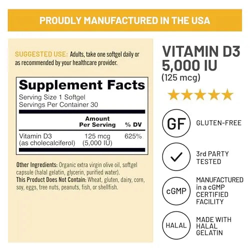 NatureWise [1 Multivitamin for Women Stress Support & Natural Minerals - 60 Capsules[30-Day Supply] + [1] Vitamin D3 5000iu + Organic Olive Oil - 30 Mini Softgels[30-Day Supply] NatureWiseAu supplements