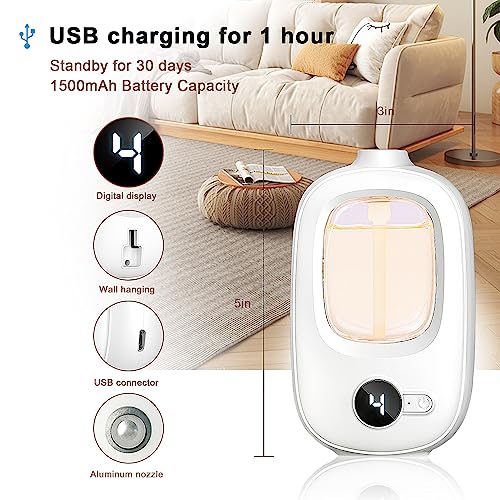 Aeeteek Shangri-la Wall Mounted Essential Oil Diffuser Aroma Oils Refill Rechargeable 4 Mist Modes AeeteekAu supplements