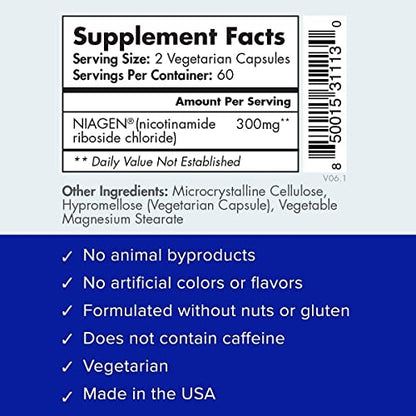 TRU NIAGEN 150mg | Patented Nicotinamide Riboside NAD+ Supplement TRU NIAGENUS supplements