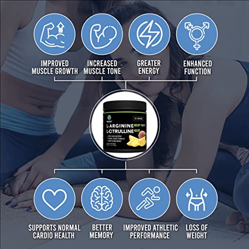 BlueEarth Company L-Arginine 5000mg + L-Citrulline Complex Powder Supplement Drink BlueEarth CompanyAu supplements