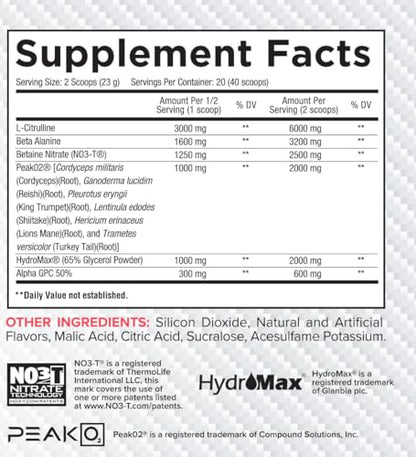 Core Nutritionals Pump Full-Spectrum Non-Stimulant Pre-Workout, with N03T Nitrate Core NutritionalsUS supplements
