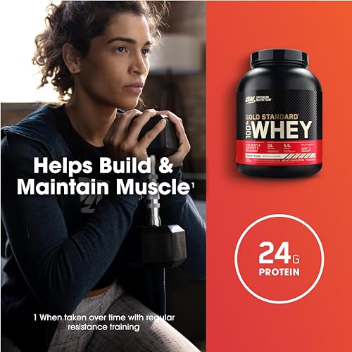 Optimum Nutrition Gold Standard 100% Whey Protein Powder, Rocky Road, 5 Pound Optimum NutritionUS supplements