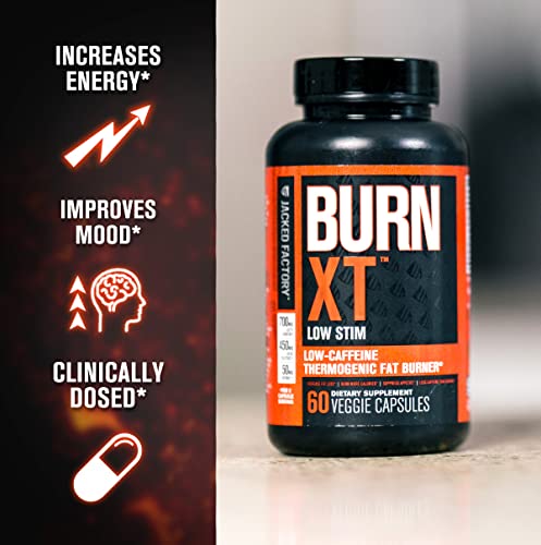 Jacked Factory Burn-XT Low Caffeine, Low Stim Weight Loss Supplement Jacked FactoryUS supplements