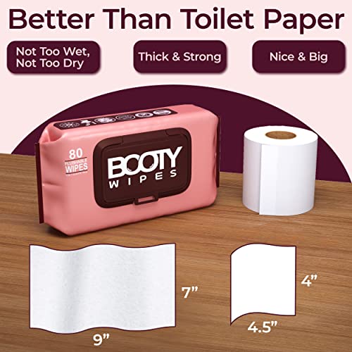 Booty Brand Wipes for Women - 320 Wipes for Adults | Premium Feminine - pH Balanced & Infused BOOTY WIPESAu supplements