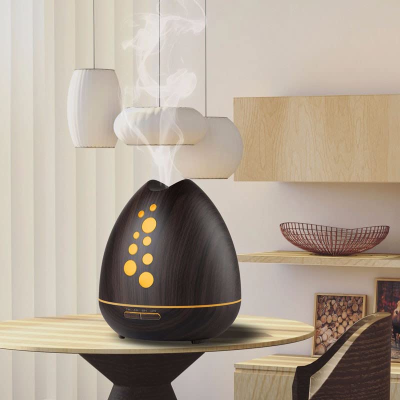 TGE Unique 400ML Essential Oil Diffuser for Essential Oils Bluetooth Music Speaker with Remote 7 Color LED GenericAu supplements