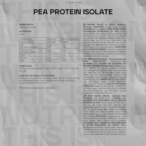 Bulk Pea Protein Isolate Powder, Vegan Protein Shake, 2.5 kg BulkAu supplements