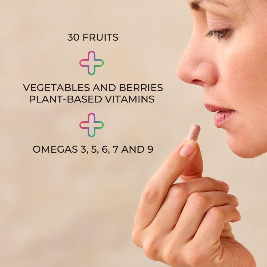 Juice Plus+ Vegetable Blend: with Broccoli, Parsley, Tomato & More - Plant-Based, Vegan, Gluten-Free, Non-GMO, Kosher - for Heart, Immune, Cognitive & Skin Health - 1 Bottle (60 Servings) Juice Plus+Au supplements
