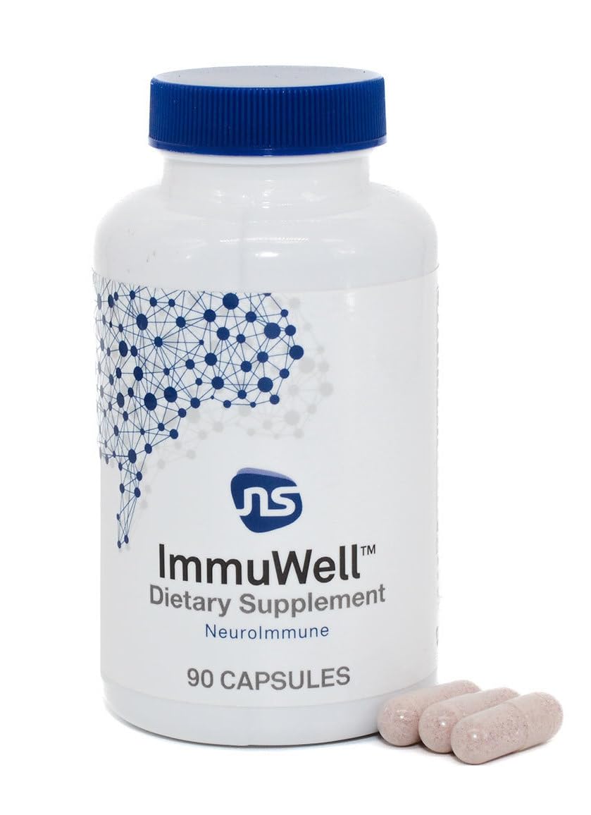 Neuroscience ImmuWell - Immune Support & Brain Supplement for Memory and Focus with Vitamin C and Zinc, Vitamin D & Elderberry - Promotes Immunity, Mood, Energy, and Cognitive Function (90 ct) NeuroScienceAu supplements