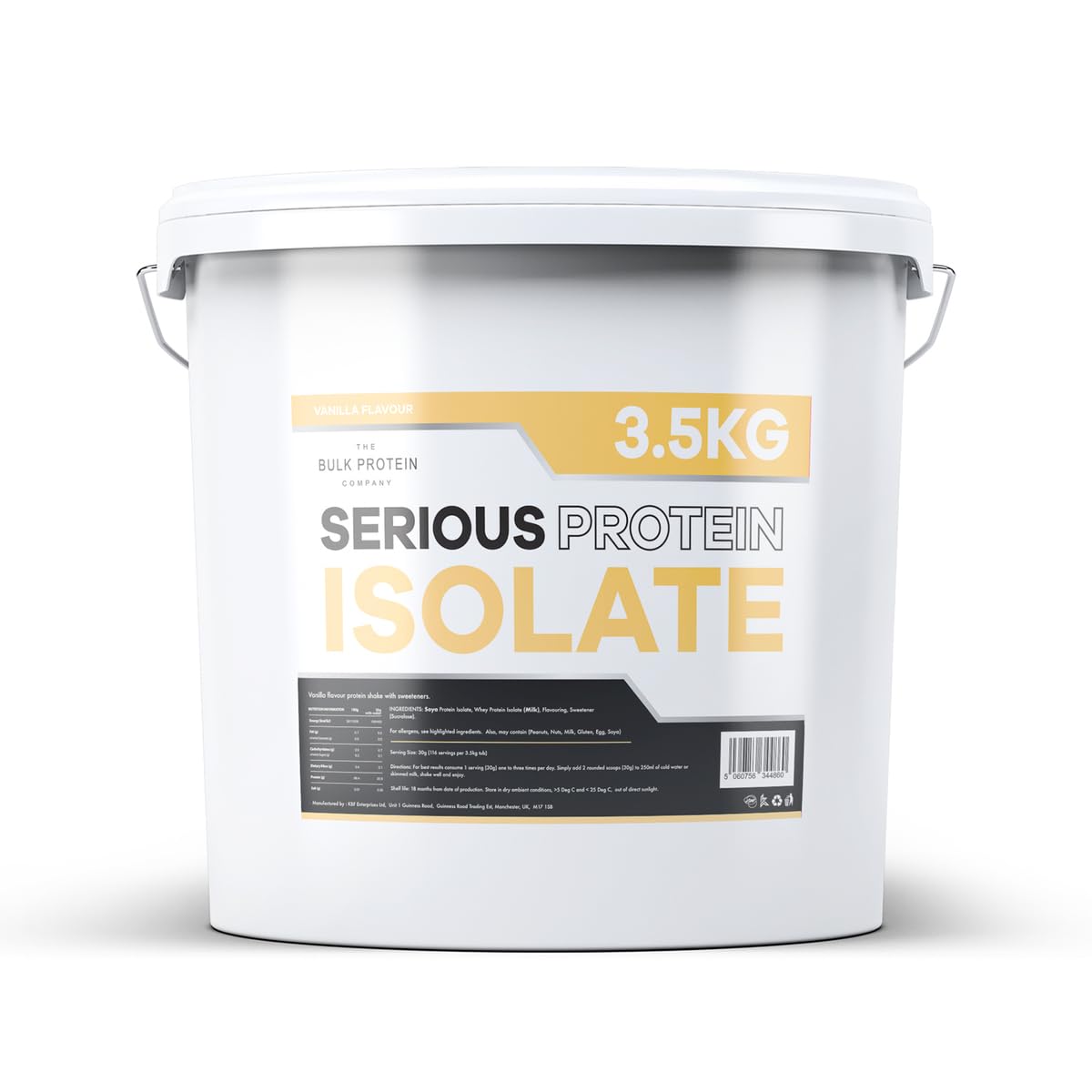 The Bulk Protein Company, Serious Protein Isolate – 3.5kg – Whey Protein Iso The Bulk Protein CompanyAu supplements