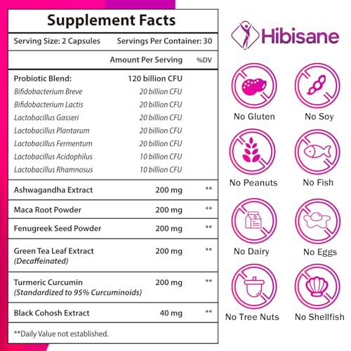120 Billion CFU Probiotic - Menopause Support Probiotics for Women, 13-in-1 Natural NegimaUS supplements