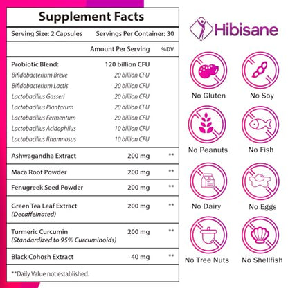 120 Billion CFU Probiotic - Menopause Support Probiotics for Women, 13-in-1 Natural NegimaUS supplements