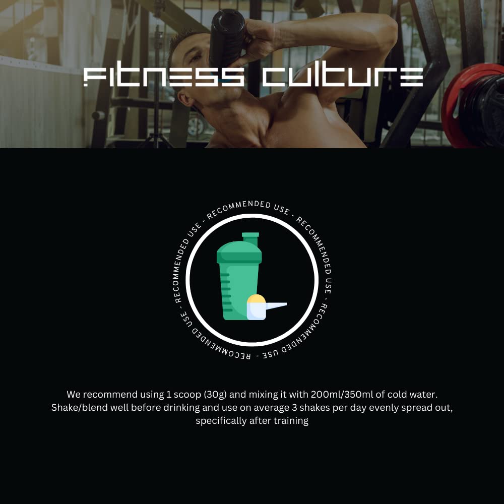 Fitness Culture Protein Plus, Whey Protein Powder with Added Glutamine, Immune and Digestive System Support GenericAu supplements