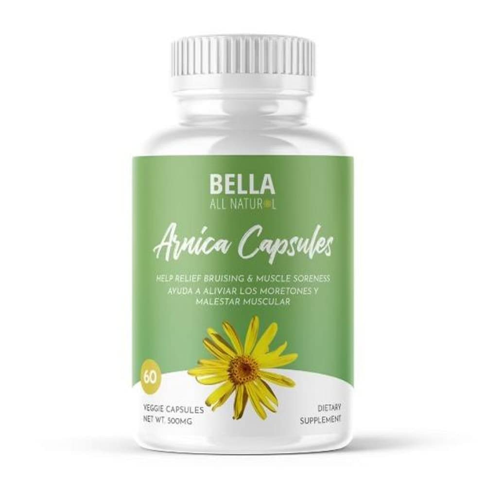 Bella All Natural Arnica Capsules 500 mg, 60 Count Bella All NaturalUS supplements