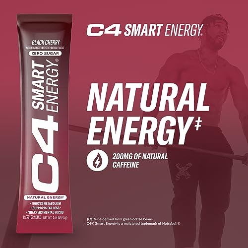 C4 Smart Energy Powder Stick Packs - Sugar Free Performance Fuel & Nootropic Brain CellucorUS supplements