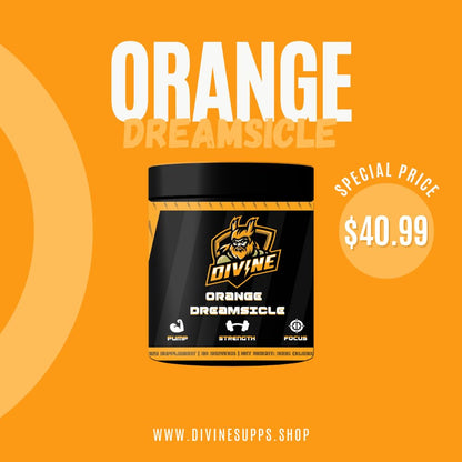 Orange Dreamsicle Pre Workout | The Best Tasting Pre Workout | Intense Increased Endurance Beta BearsUS supplements