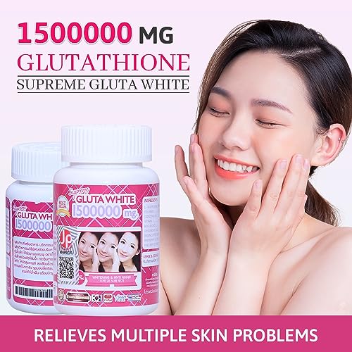 Supreme Gluta White 1500000mg for Skin Lightening, Skin Moisturizer, Collagen Stimulator Healthy Supreme Gluta WhiteAu supplements