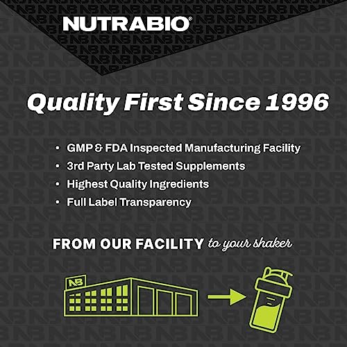 NutraBio Classic Whey Protein Powder- Full-Spectrum Amino Acid Profile - No Fillers NutraBioUS supplements