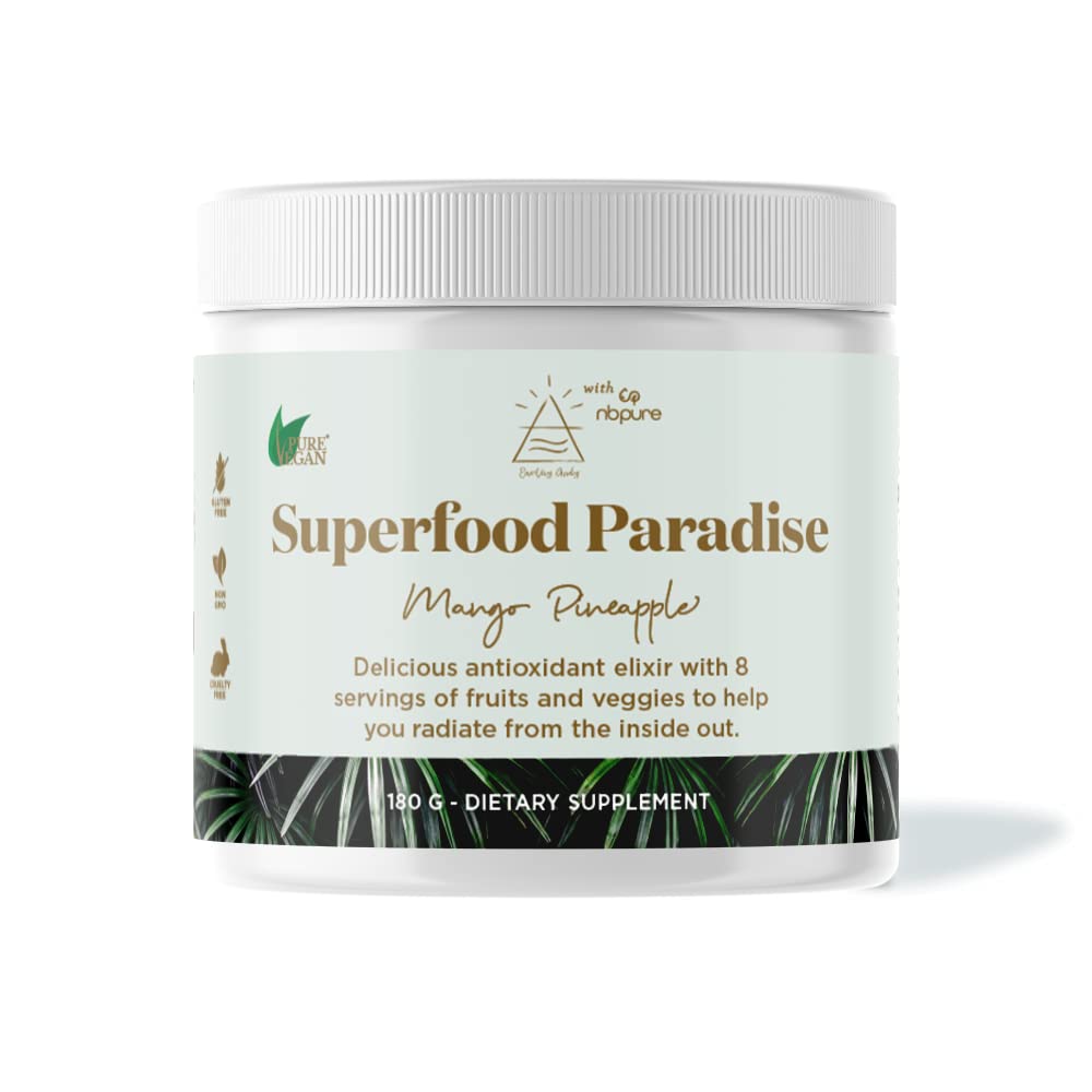 nbpure Earthy Andy Superfood Paradise, Mango Pineapple, 30 Servings nbpureAu supplements