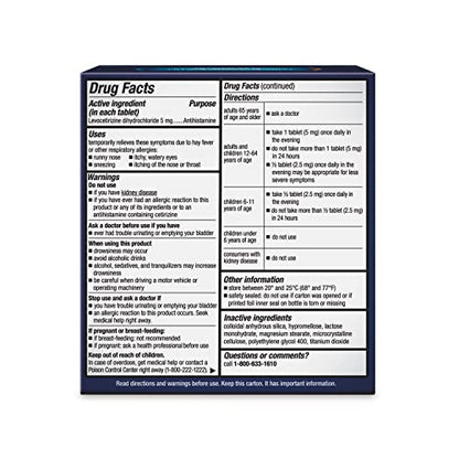 Xyzal Allergy Pills, 24-Hour Allergy Relief, 80-Count, Original Prescription Strength XyzalUS supplements