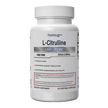 Superior Labs – Pure L-Citrulline – Free Form – Optimal 3,000mg Dosage – 150 Vegetable Superior LabsAu supplements
