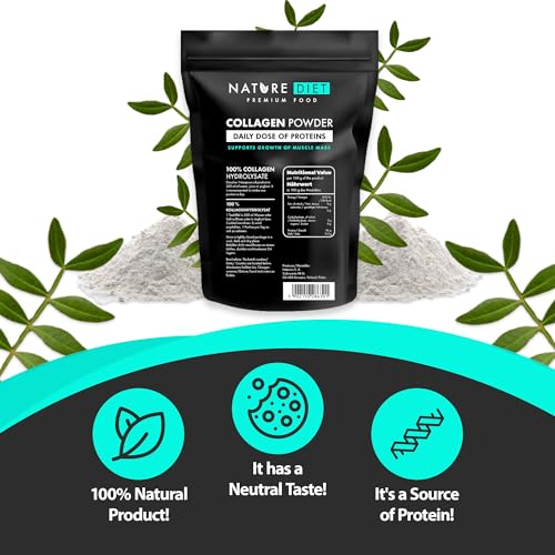 Nature Diet - Collagen Powder 600 g | Hydrolysate | Unflavored | Collagen Peptides | Source of Protein Nature DietAu supplements