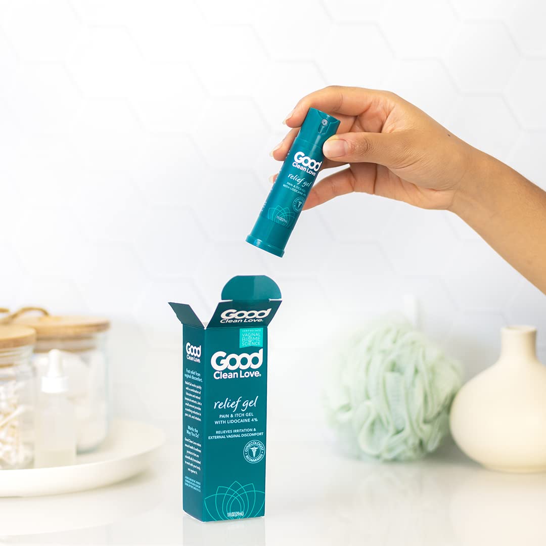 Good Clean Love Relief Gel Pain & Itch with Lidocaine 4%, Fast-Acting Relief from Pain, Itch, and Irritation Good Clean LoveAu supplements