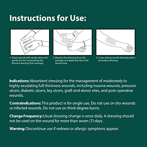 Pivot Calcium Alginate Wound Dressing – All-Natural First Aid | 4x5 Dressin LMP LINKS MEDICAL PRODUCTS INC.US supplements