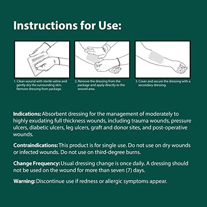 Pivot Calcium Alginate Wound Dressing – All-Natural First Aid | 4x5 Dressin LMP LINKS MEDICAL PRODUCTS INC.US supplements