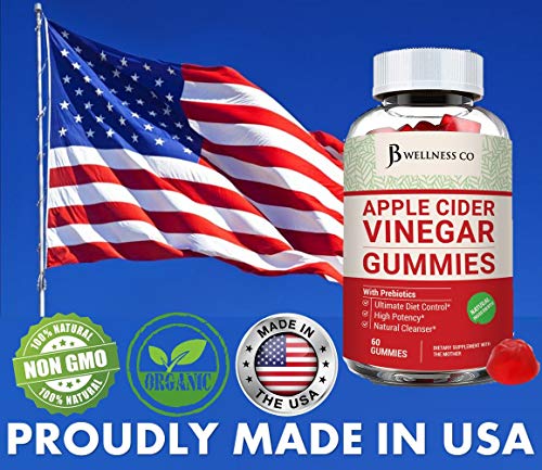 (2-Pack | 120 Gummies) Premium Apple Cider Vinegar Gummies - Raw, Natural, Unfiltered ACV JB Wellness CoUS supplements
