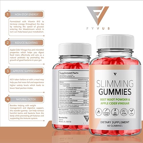 (2 Pack) Slimming Gummies It Works for Weight Loss with Apple Cider Vinegar Itworks Its FyvusAu supplements
