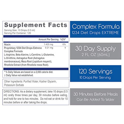 Creative Bioscience 1234 Diet Drops Extreme, 2 Fl Oz (4 Pack) Creative BioscienceUS supplements
