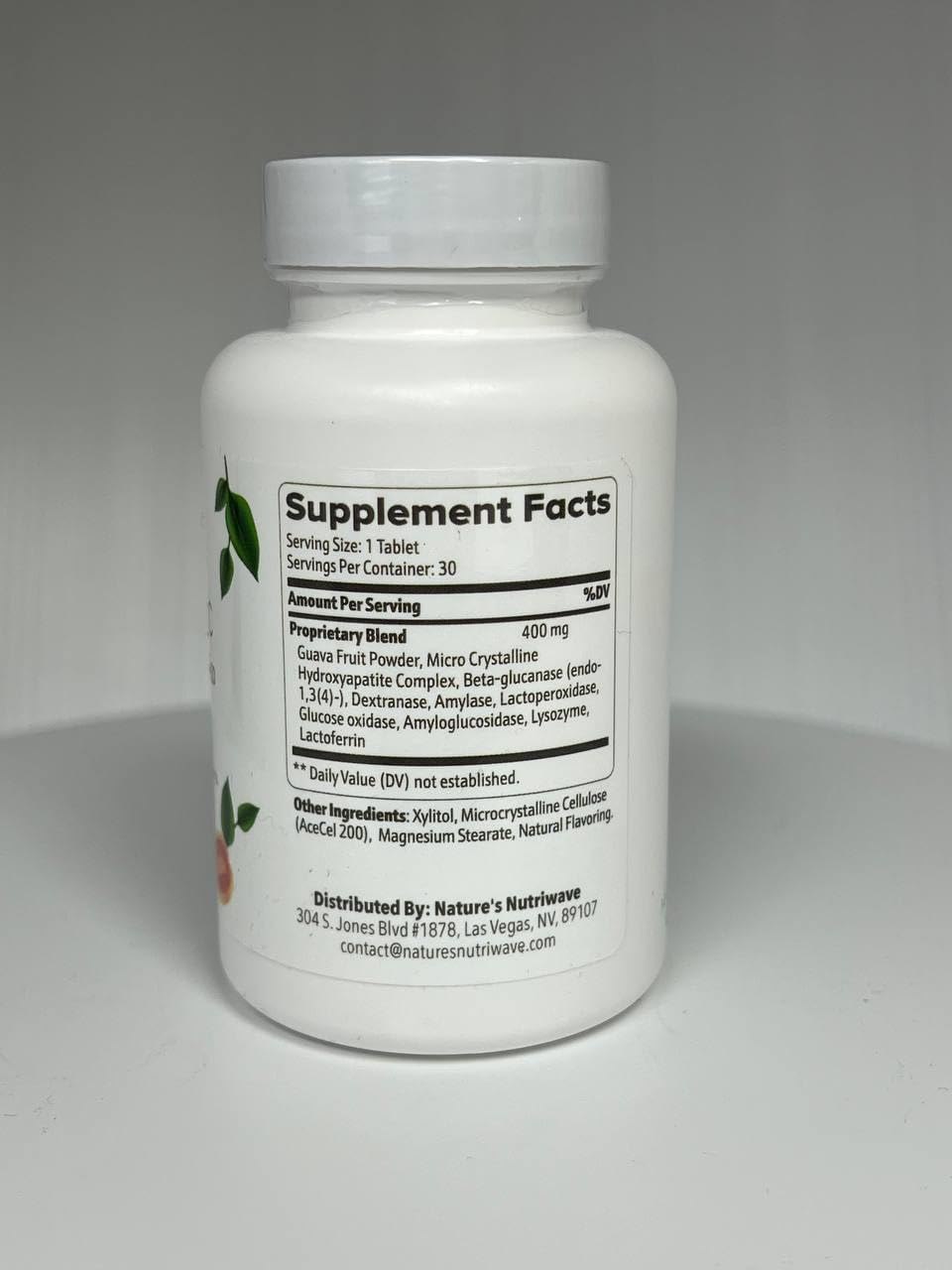 Nature’s NutriWave DentaTonic – Daily Oral Supplement with Guava Fruit, Hydroxyapatite & Enzyme Blend – Made in USA Non-GMO, Stimulant-Free Formula – 30 Tablets, 1 Month Supply Nature’s NutriWaveAu supplements