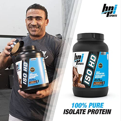 BPI Sports Iso Hd – 100% Whey Protein isolates – Muscle Growth, Recovery, Weight Loss, BPI SportsUS supplements