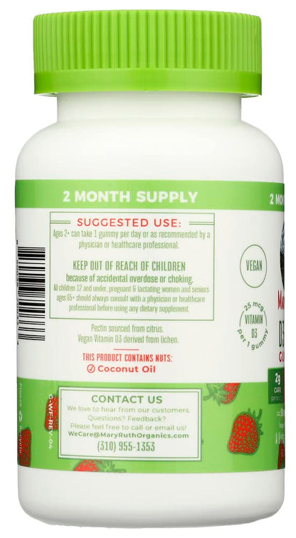 Mary Ruth's Vitamin D3 & B12 Gummies, 60 CT MARYRUTH'SUS supplements