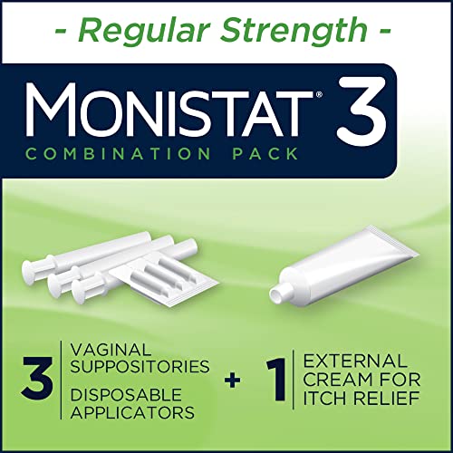 Monistat 3 Day Yeast Infection Treatment for Women, 3 Miconazole Suppository Inserts & External MonistatAu supplements