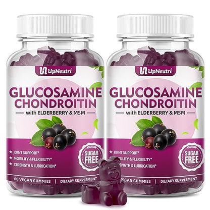 UPNEUTRI Glucosamine Chondroitin Gummies Sugar Free, Extra Strength 1500mg UPNEUTRIUS supplements