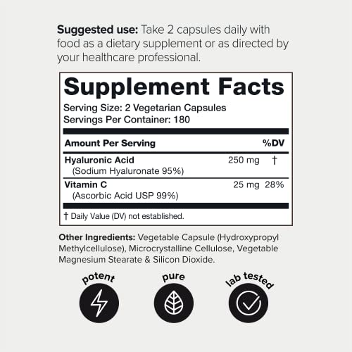 Toniiq Ultra High Purity Hyaluronic Acid Supplements - 95%+ Highly Purified and Bioavailab ToniiqUS supplements