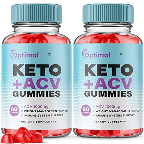 (2 Pack) Optimal Keto ACV Gummies Advanced Weight Loss Plus, Optimal Keto+ACV Gummy FyvusUS supplements