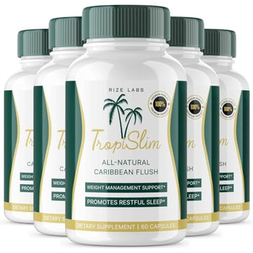 rize labs (5 Pack Tropislim Weight Loss Supplement, Tropislim Capsules for Total Body rize labsAu supplements