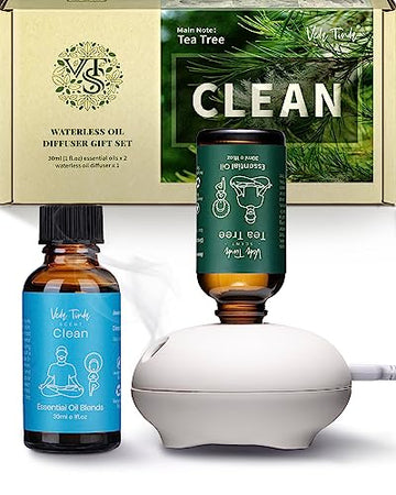 VTS Waterless Diffuser with Essential Oils Set, Tea Tree Essential Oil Aromatherapy Gift Set VEDA TINDA SCENTAu supplements