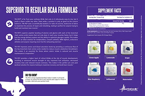 Metabolic Nutrition - TRIPEP - Tri-Peptide Branch Chain Amino Acid, BCAA Powder Metabolic NutritionUS supplements
