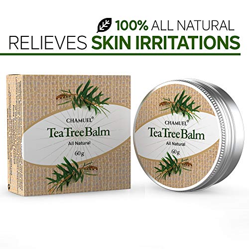 TEA TREE OIL BALM -100% All Natural | Great Cream for Soothing Irritations like Eczema ChamuelUS supplements