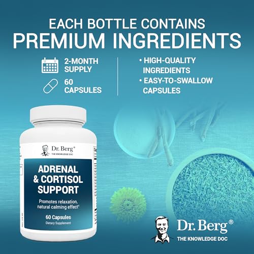 Dr. Berg Adrenal & Cortisol Capsules - Adrenal Supplement & Cortisol Manager - Mood Dr. Berg NutritionalsUS supplements