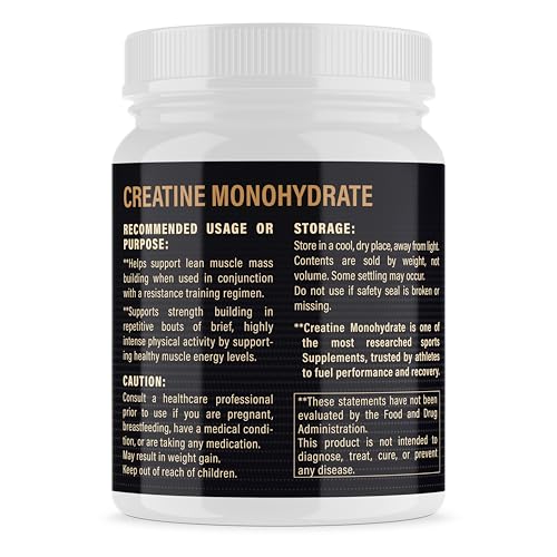 METALIFE 100% Pure Creatine Monohydrate Powder, Canada-Made, 1000 g (200 Servings) Micronized Powder, Muscle Growth, Unflavored, Ideal for Athletes & Fitness Enthusiasts, Third party lab tested, Vegan METALIFEAu supplements