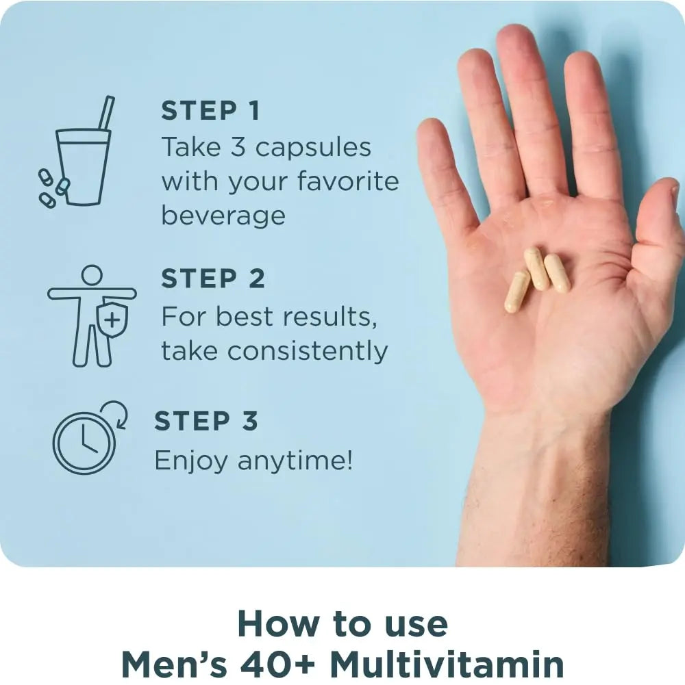 Ancient Nutrition, Multivitamin Mens 40 Plus 3 Day, 90 Count Ancient NutritionAu supplements