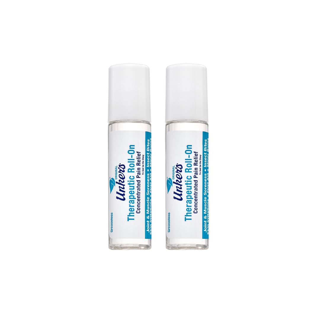 Unker's Therapeutic 0.25 oz. Roll-on 2-Pack.Convenient Travel Size., Clear Unker'sAu supplements
