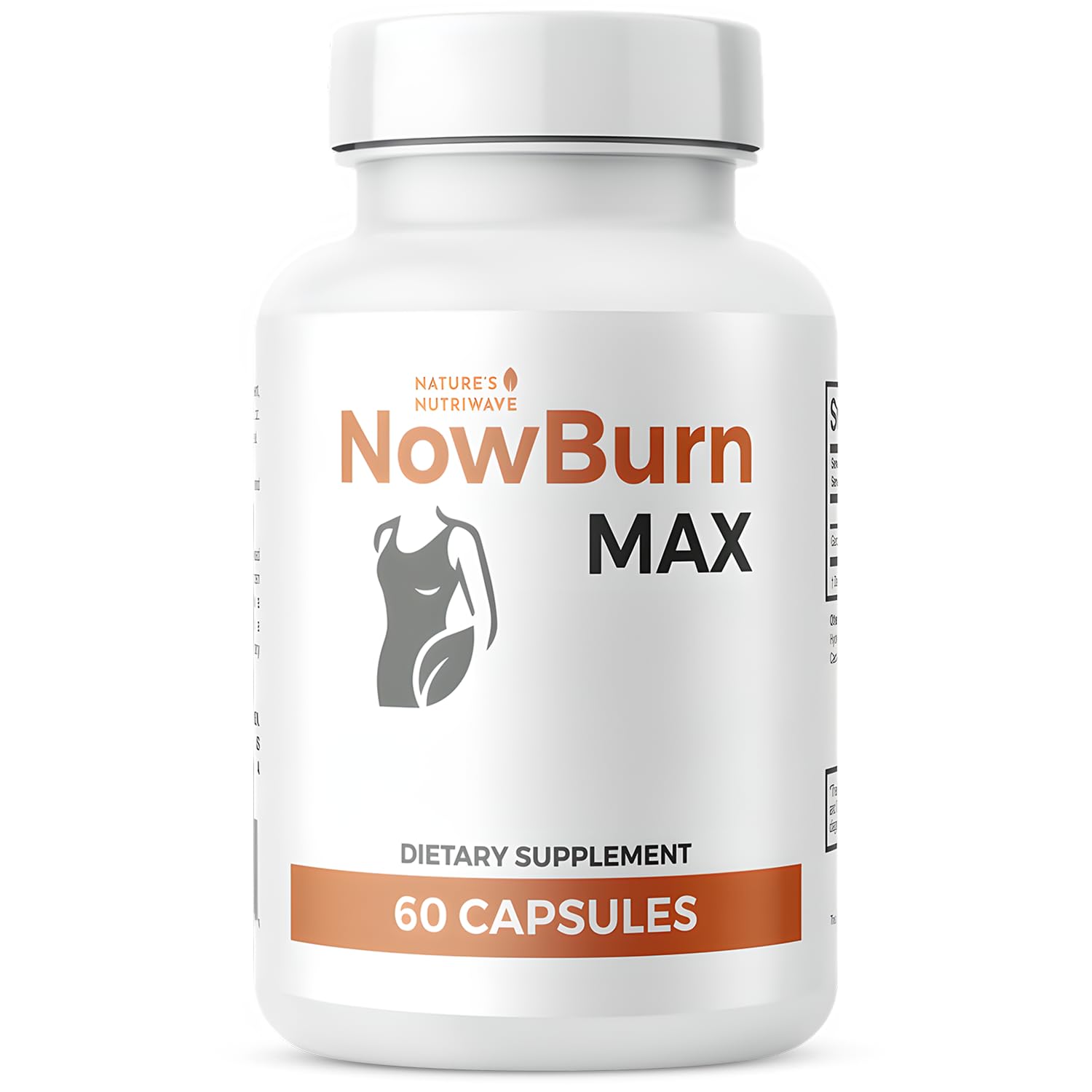 NowBurn Max – Natural Capsule Supplement with Garcinia Cambogia – Non-GMO, Easy to Take, Manufactured in USA in GMP-Certified Facility – 60 Capsules, 1 Month Supply Nature’s NutriWaveAu supplements