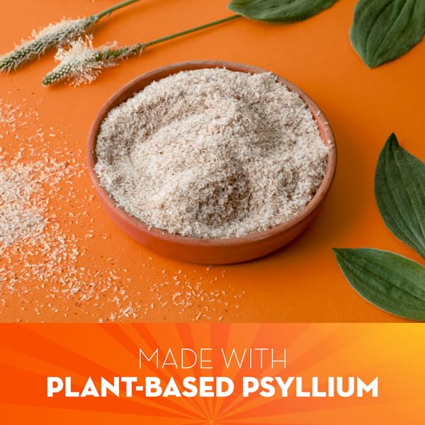 Metamucil, Daily Psyllium Husk Powder Supplement with Real Sugar, 4-in-1 Fiber MetamucilAu supplements