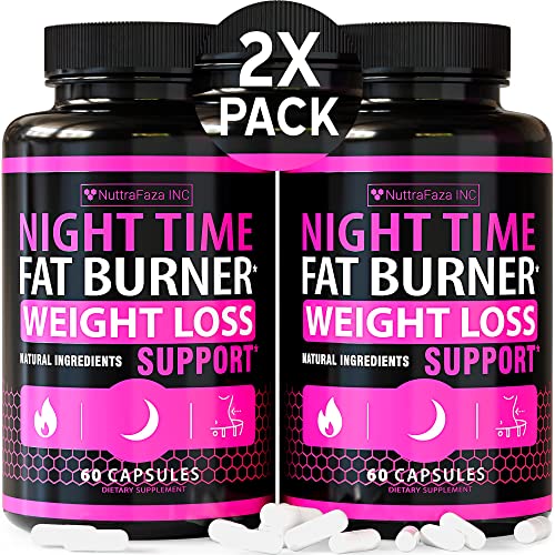 (2 Pack) Night Time Weight Loss Pills for Women Belly Fat Burner for Women NuttraFaza INCAu supplements